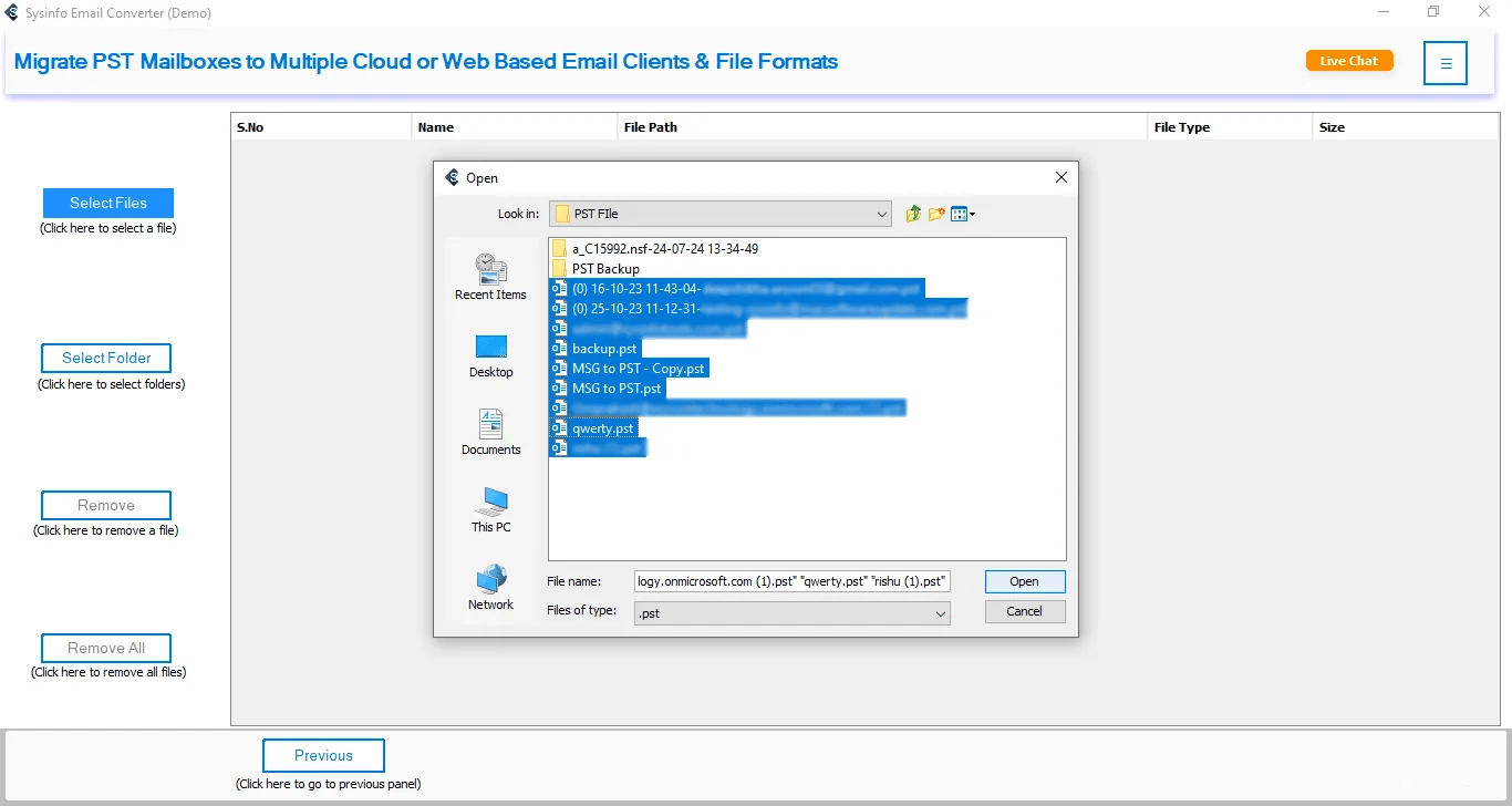 Sysinfo Email Converter Tool