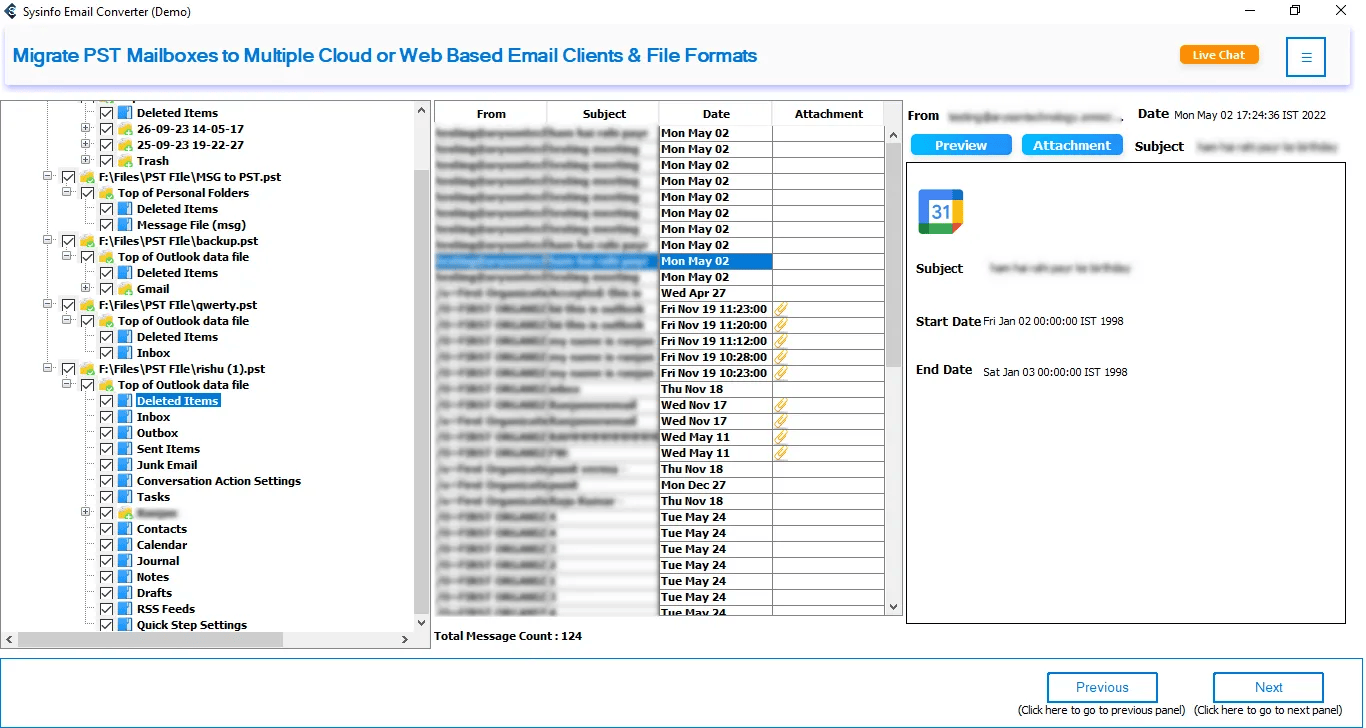 Sysinfo Email Converter Tool