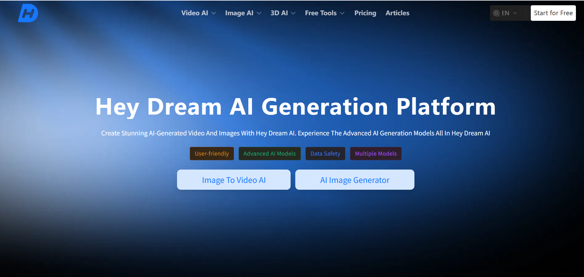 Hey Dream AI screenshot