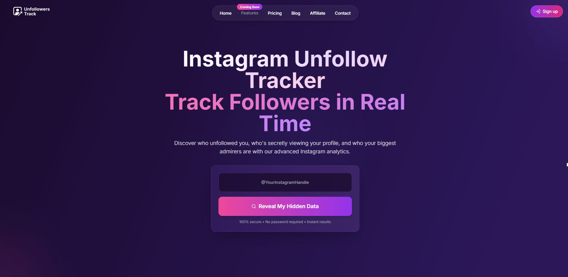 UnfollowersTrack screenshot