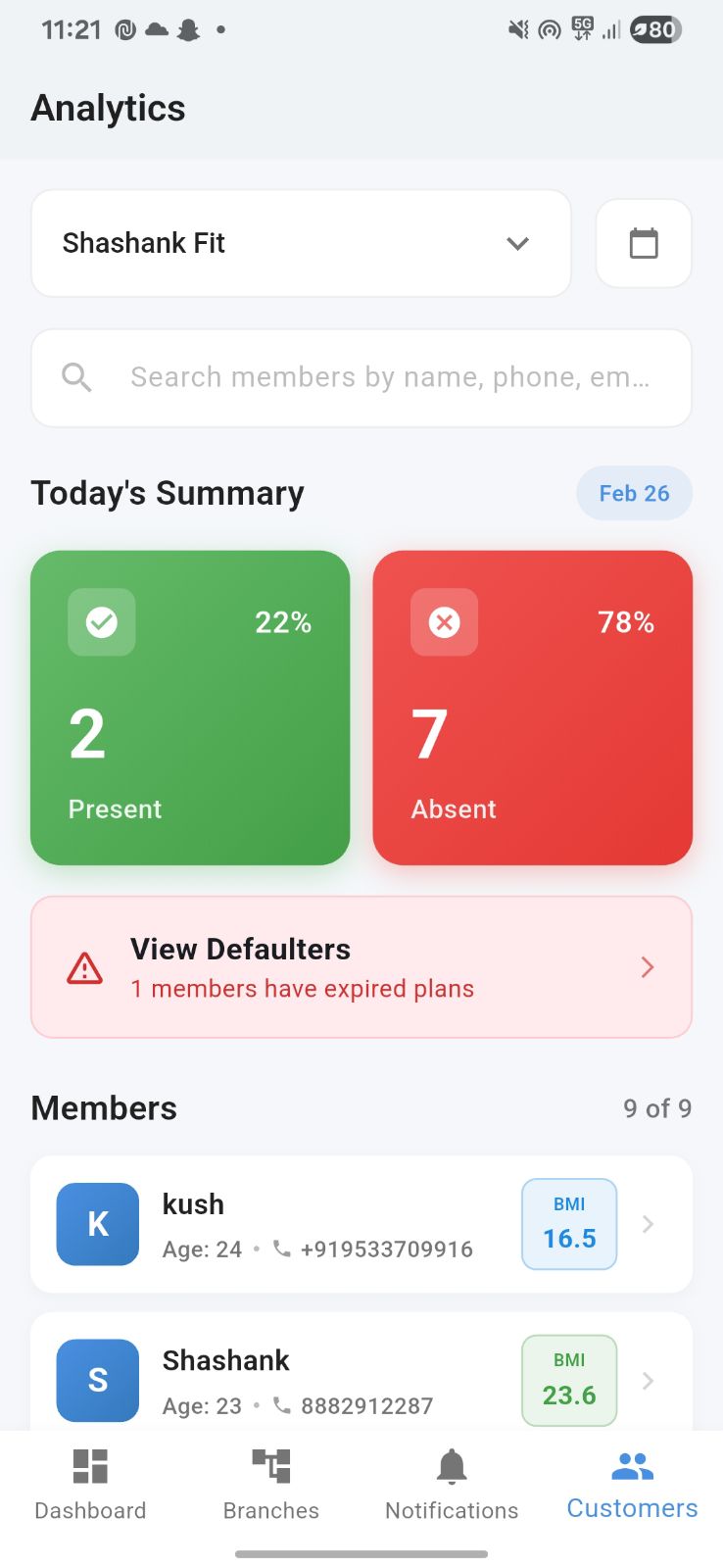 Dashboard