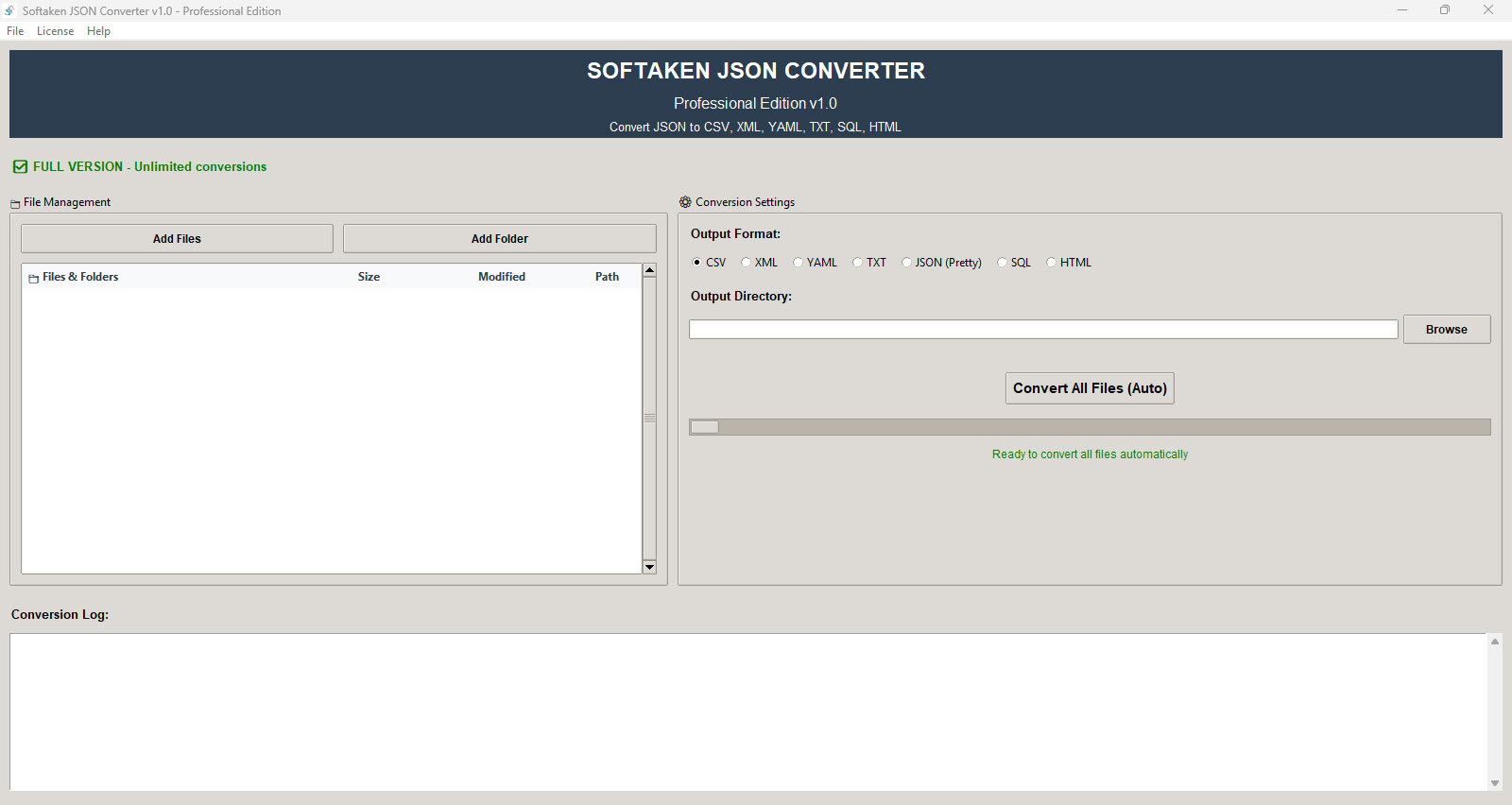 Softaken JSON Converter