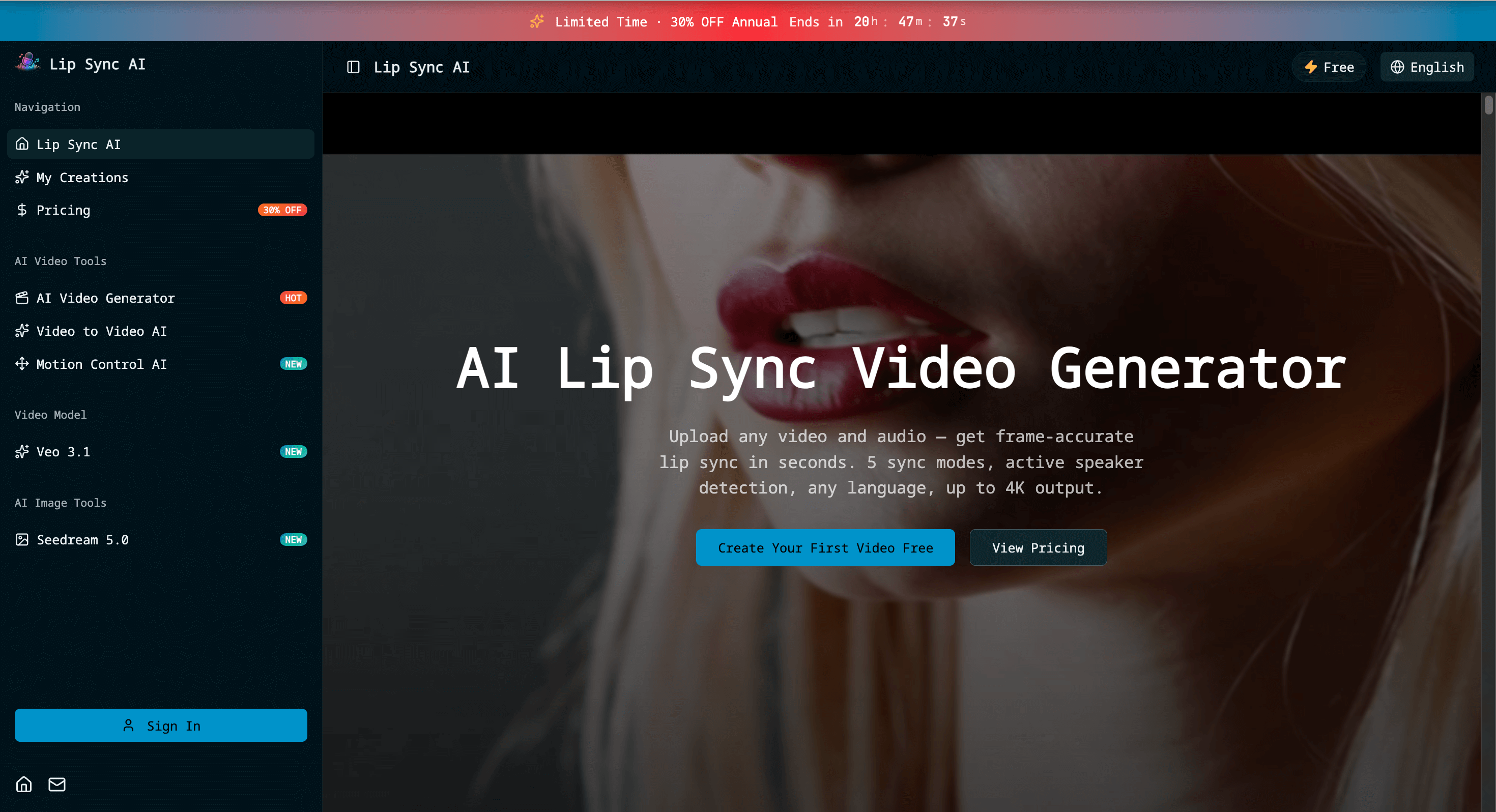 AI Lip Sync Video Generator