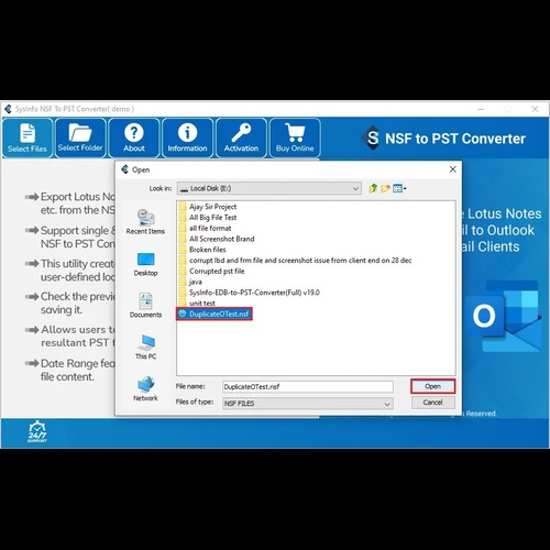 SysInfo NSF to MBOX Converter