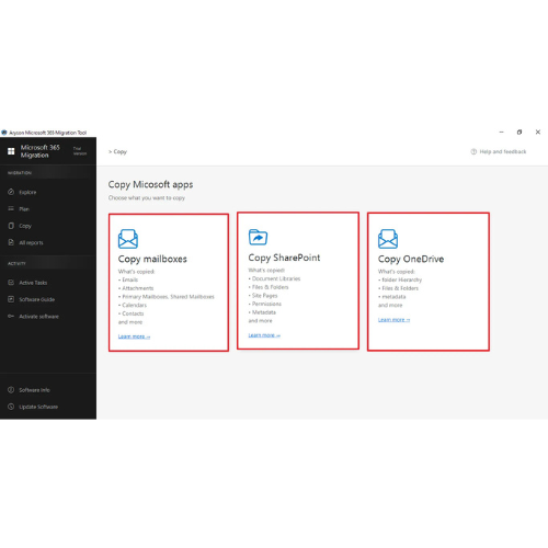 Aryson Microsoft 365 Migration Tool