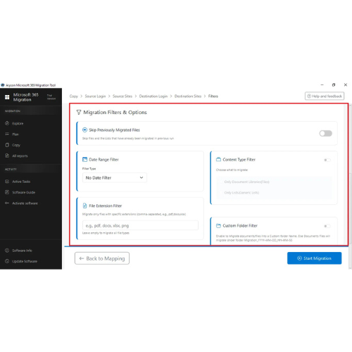 Aryson Microsoft 365 Migration Tool