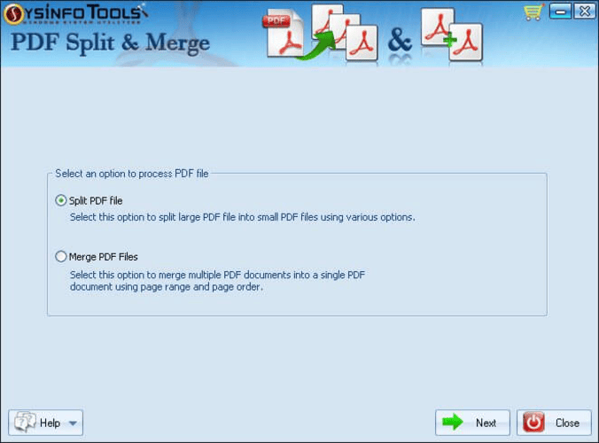 SysInfo PDF Split & Merge Tool