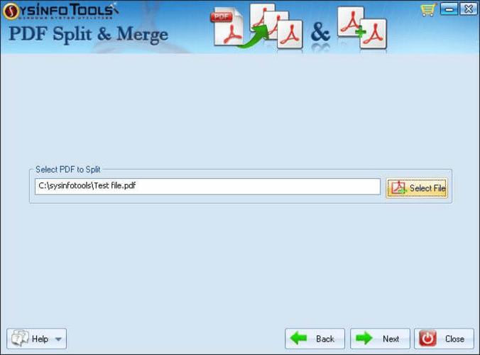 SysInfo PDF Split & Merge Tool
