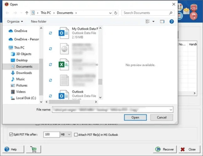 SysInfo Advanced Outlook Recovery screenshot