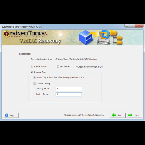 Sysinfo VMDK Recovery Tool
