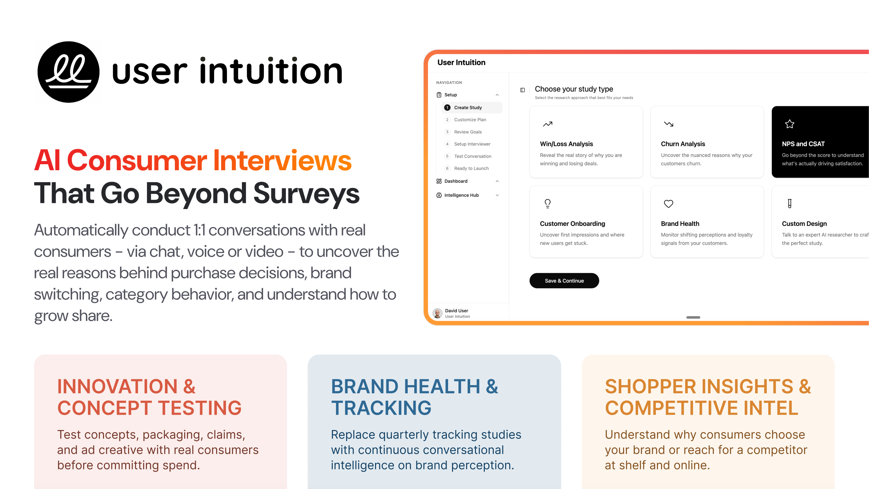 User Intuition platform