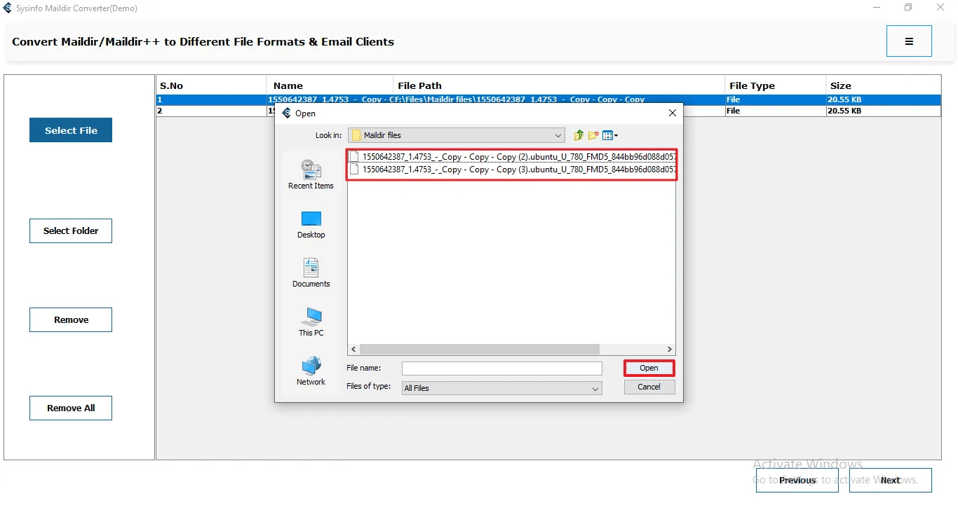SysInfo Maildir Converter