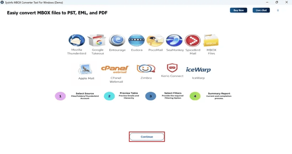SysInfo MBOX Exporter
