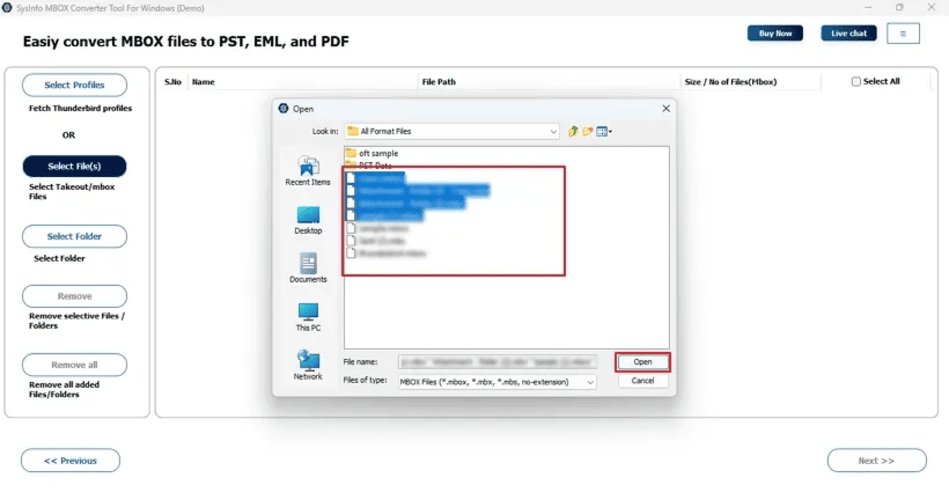 SysInfo MBOX Exporter