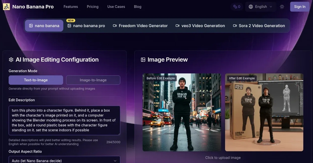 Nano BananaPro screenshot