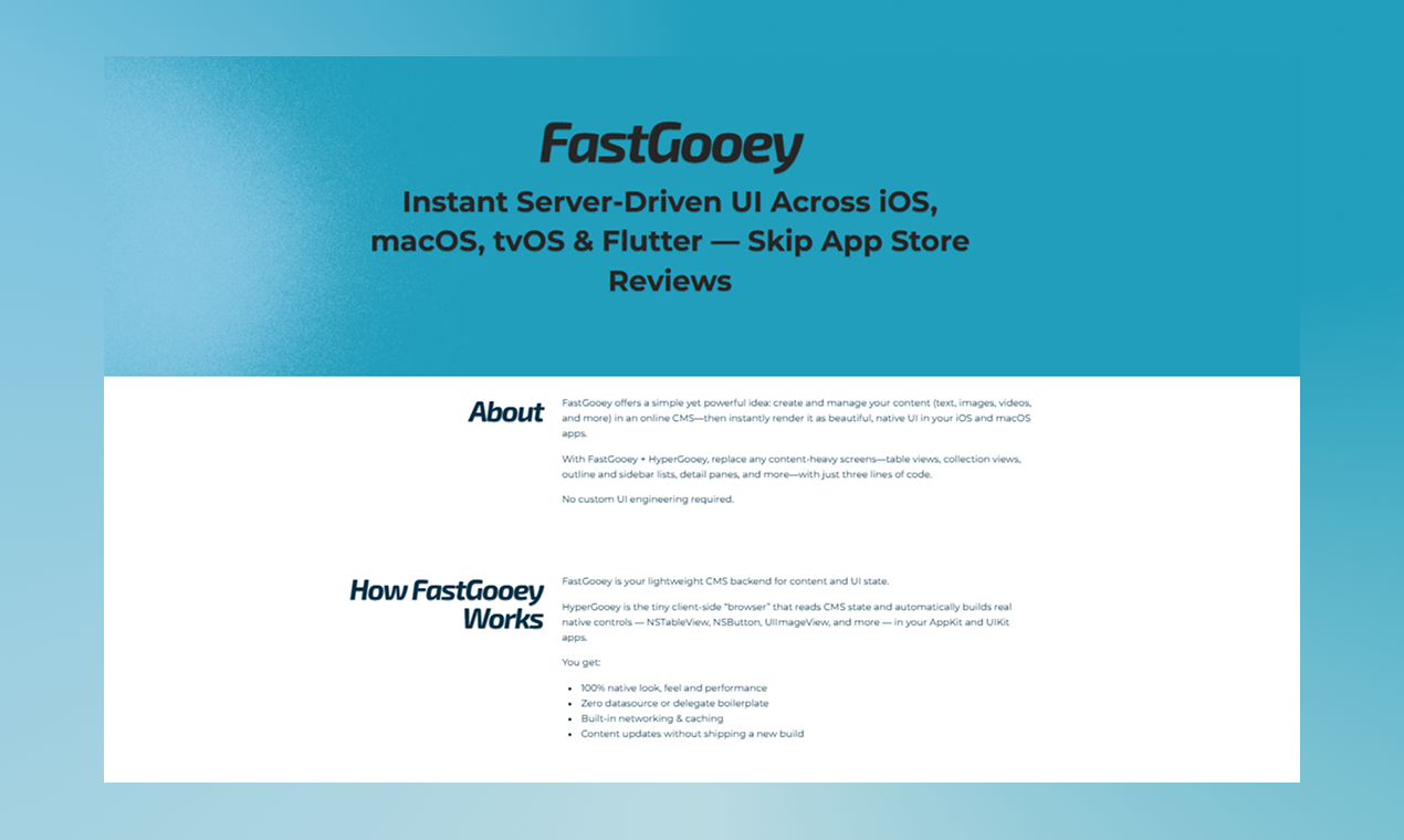 FastGooey