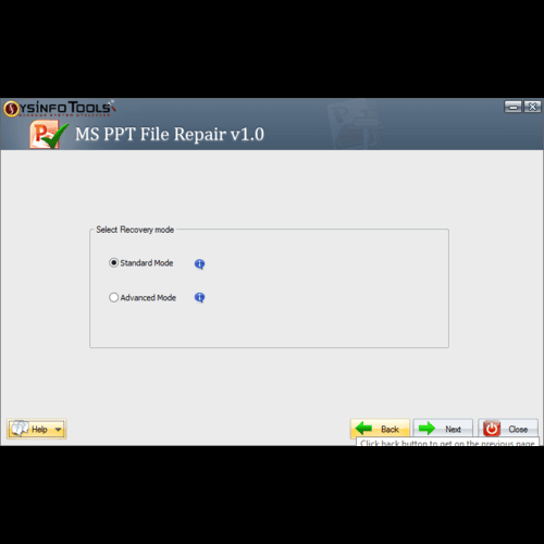 SysInfo PPT Repair Tool