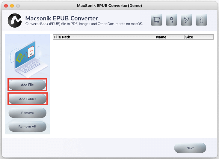 MacSonik EPUB Converter