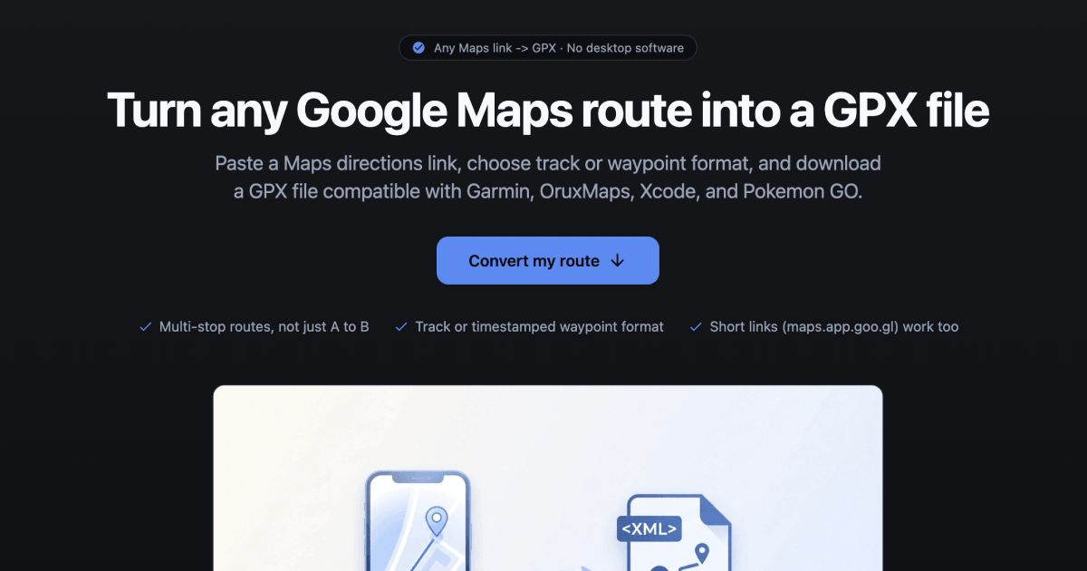 GMaps To GPX