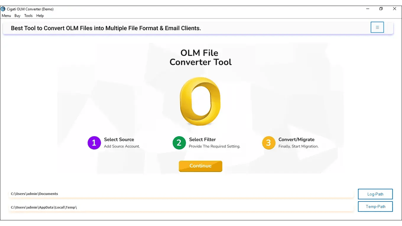 MacProTools OLM Converter for Mac