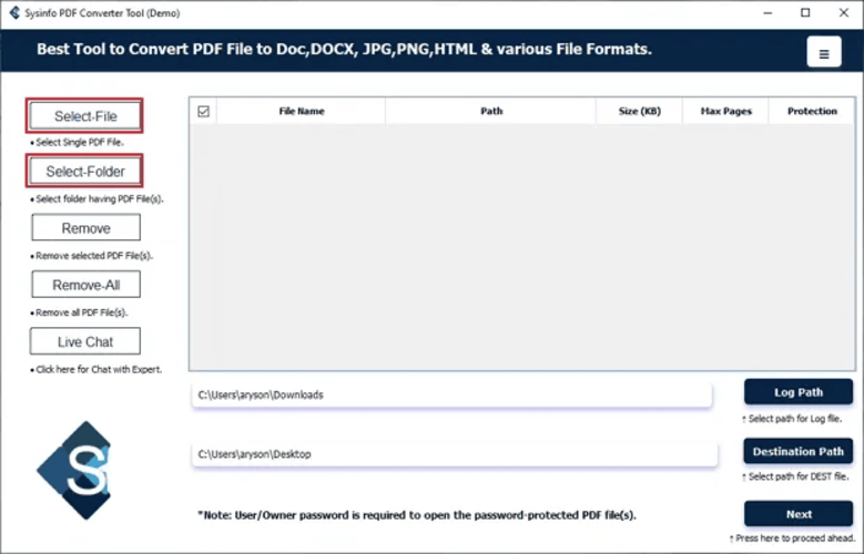 SysInfo PDF to XML Converter