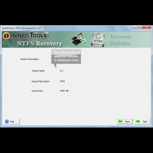SysInfo NTFS Recovery Tool