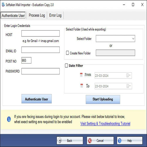 Softaken Mail Importer