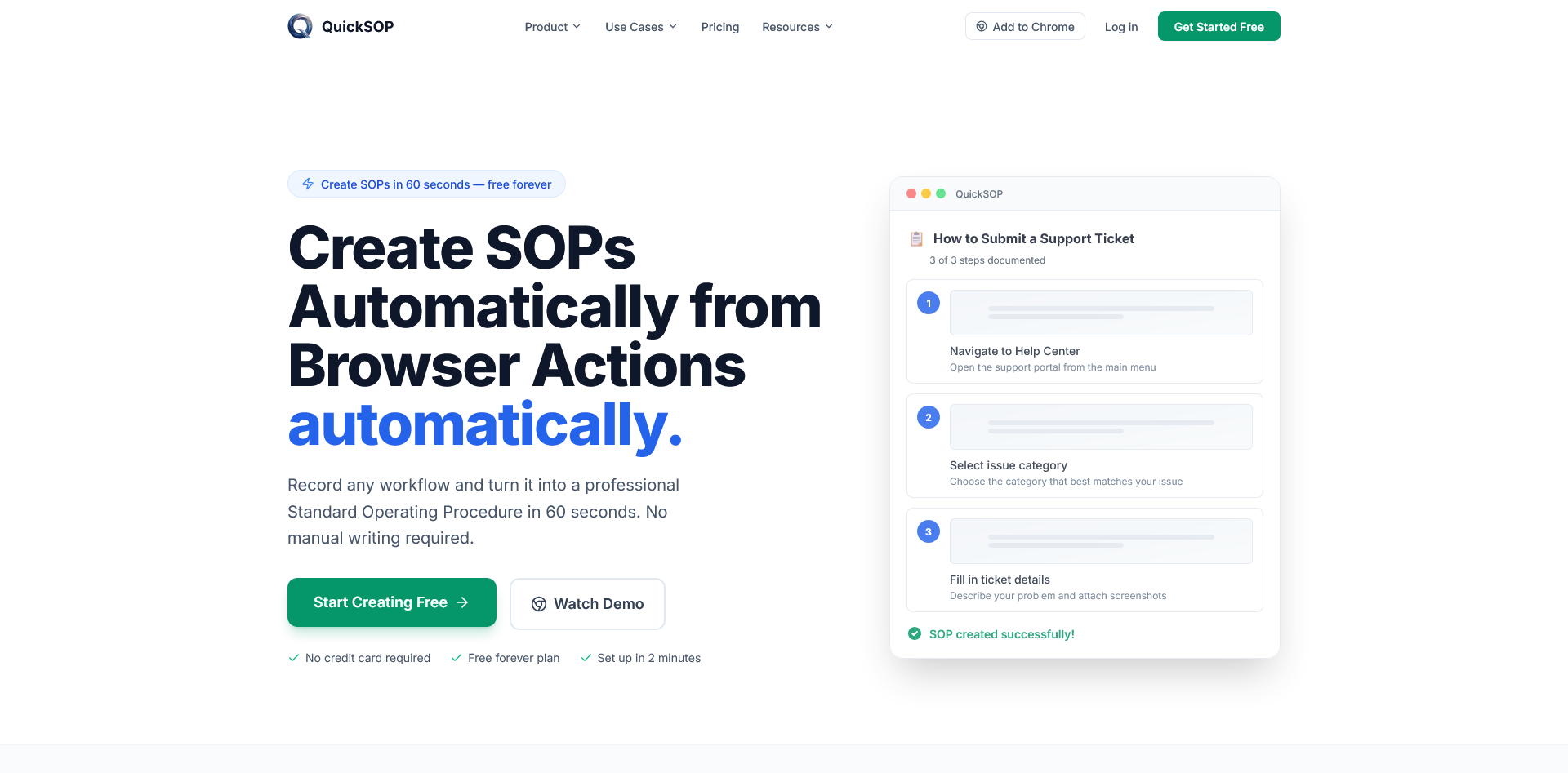 QuickSOP screenshot