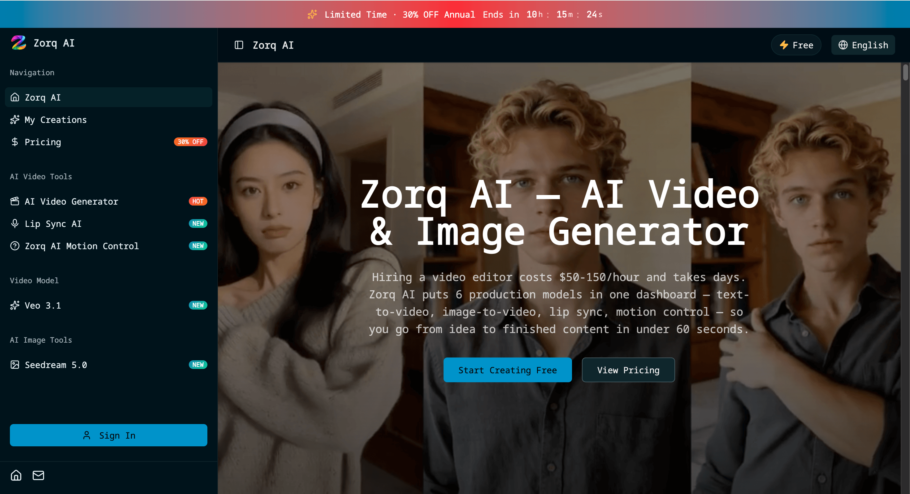 Zorq AI - AI Video & Image Generator