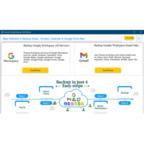 Aryson Google Workspace Backup Tool