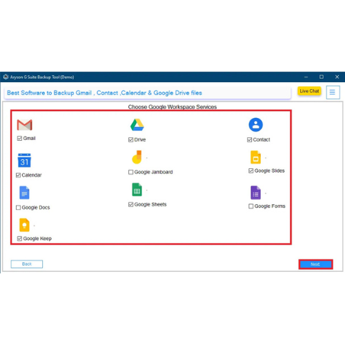 Aryson Google Workspace Backup Tool