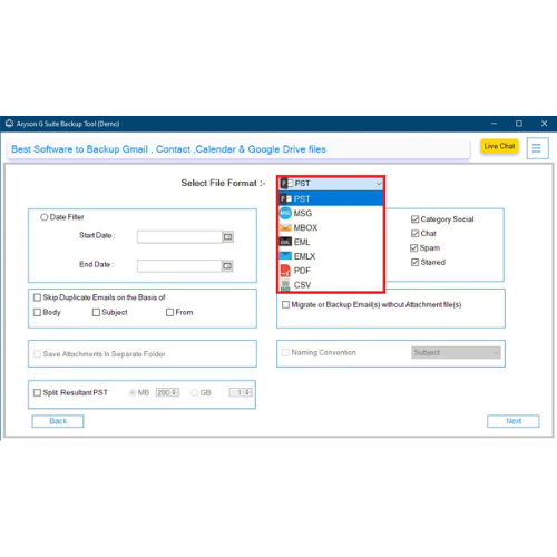 Aryson Google Workspace Backup Tool