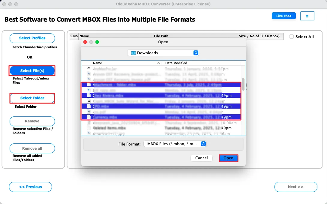 CloudXena MBOX Converter