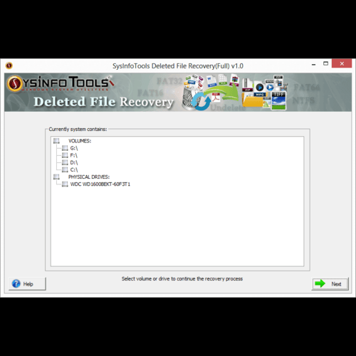 SysInfo Deleted File Recovery Tool