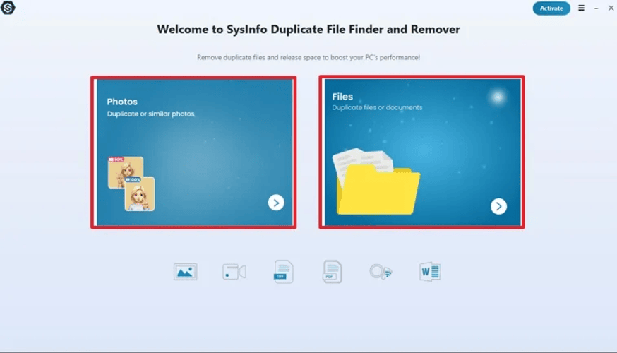 SysInfo Duplicate File Finder and Remover