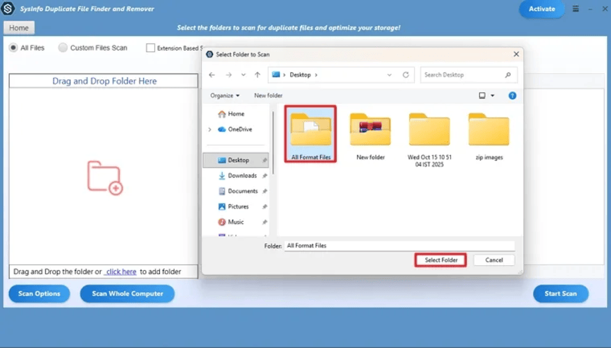 SysInfo Duplicate File Finder and Remover