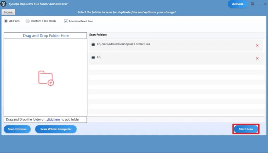 SysInfo Duplicate File Finder and Remover