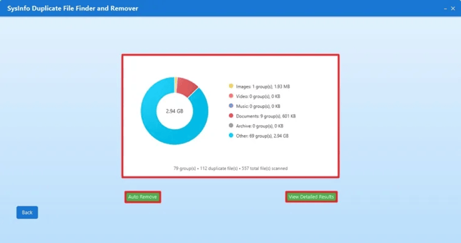 SysInfo Duplicate File Finder and Remover