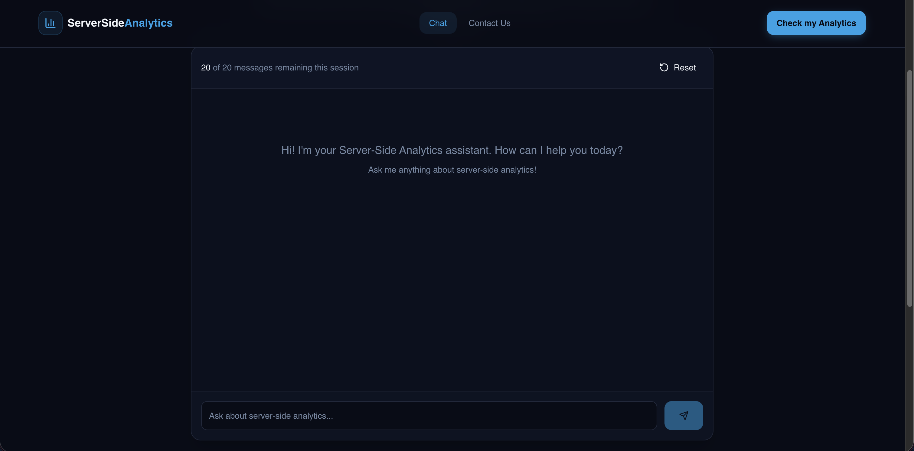ServerSideAnalytics interface