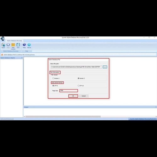 SysInfo SQLite Database Recovery
