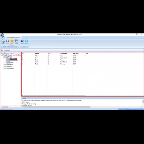 SysInfo SQLite Database Recovery