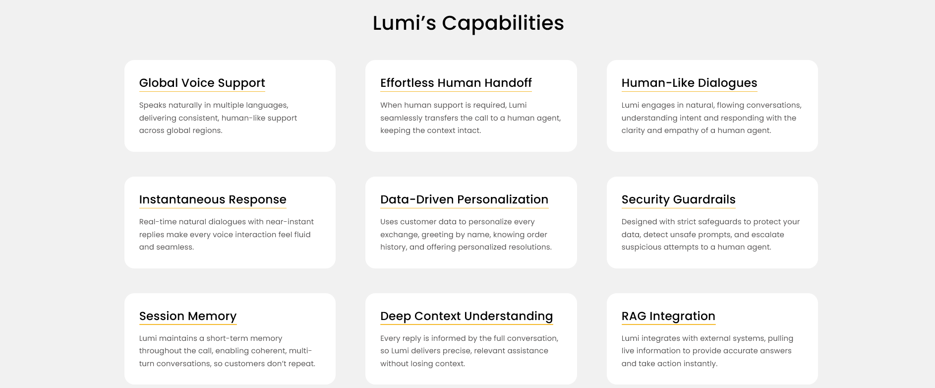 Lumi -Conversational AI Agent For Customer Support