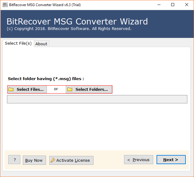 BitRecover MSG to EML Converter Tool
