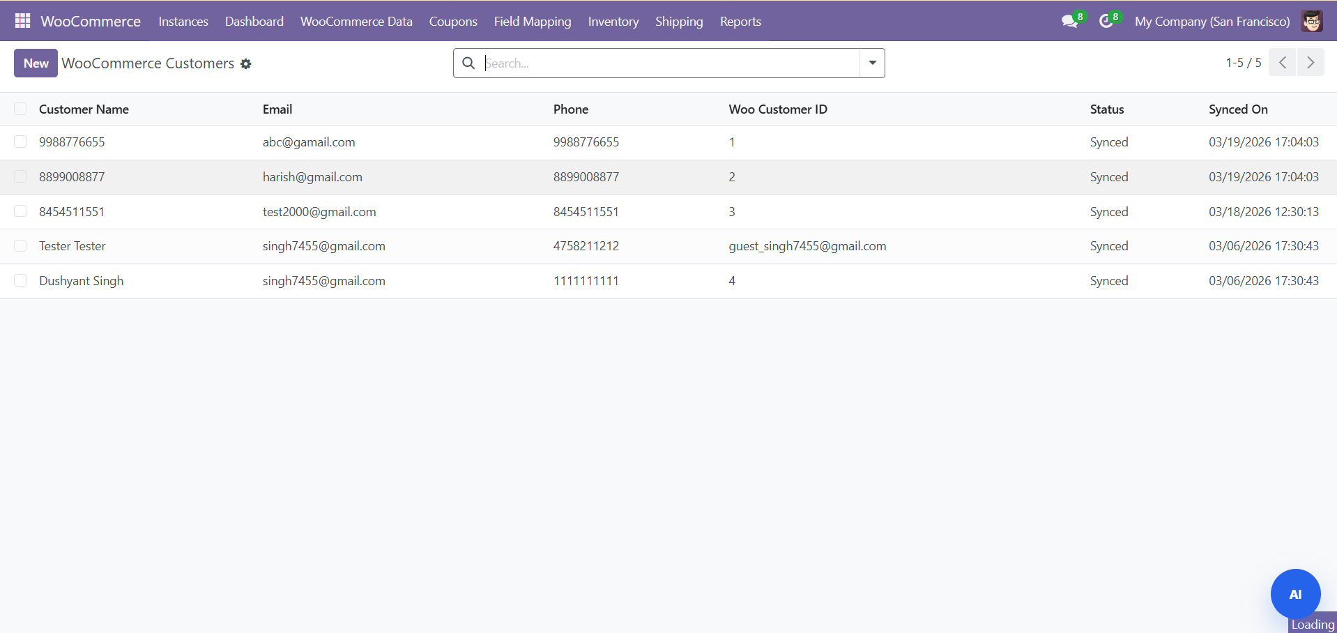 Odoo WooCommerce Connector