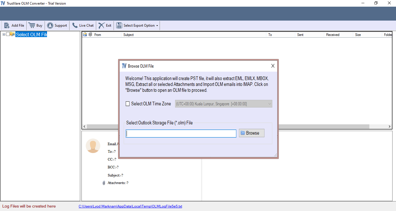 TrustVare OLM Converter