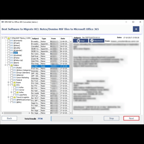 DRS Softech Lotus Notes to Office 365 Migration