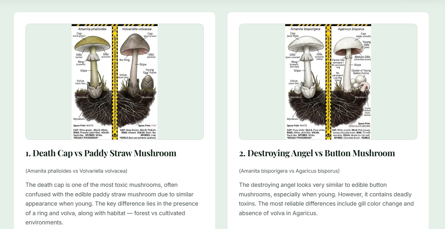 Mushroom identifiers