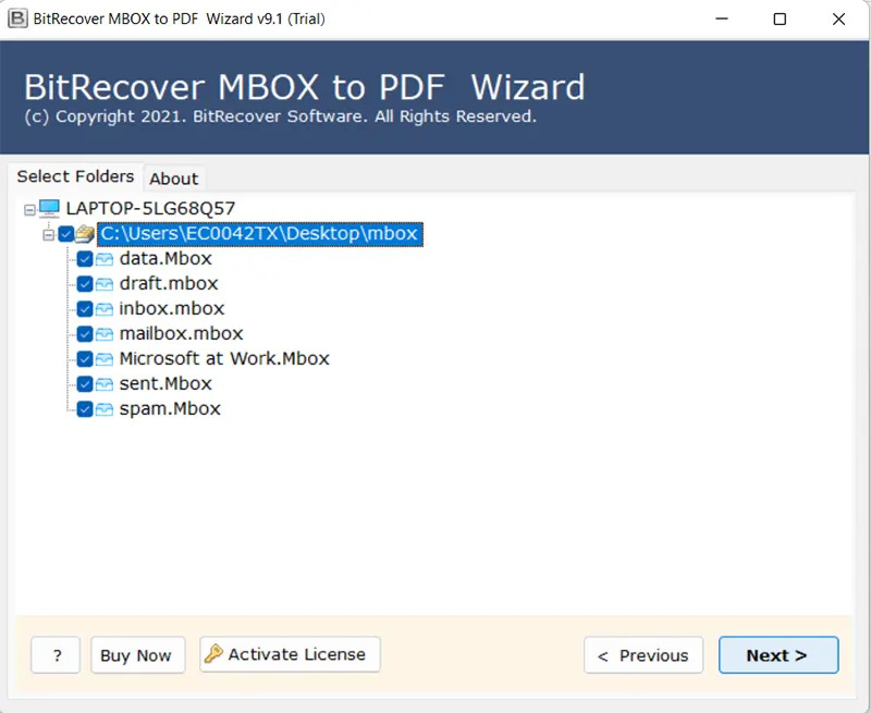 BitRecover MBOX to PDF Converter