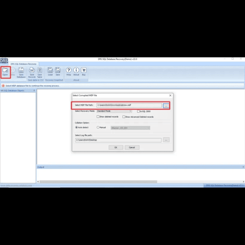 DRS Softech SQL Database Recovery Tool