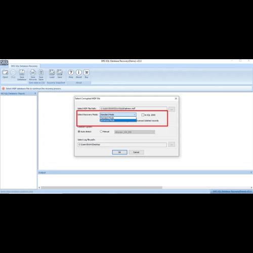 DRS Softech SQL Database Recovery Tool